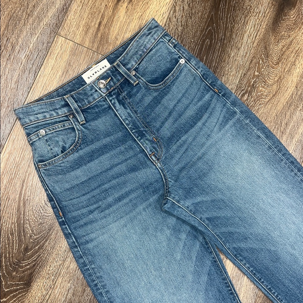 SLVRLAKE Grace High-Rise Jean In River Runs Deep 💙 - Picture 8 of 15
